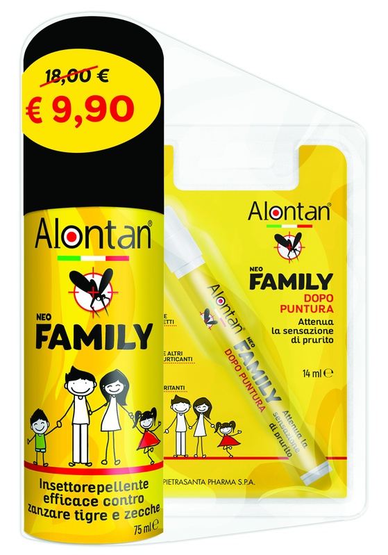 BI PACK NEO FAMILY SPRAY 75 ML + AFTERBITE DOPO PUNTURA 14 ML - Farmacia Murachelli Di Putelli dr. Giovanni