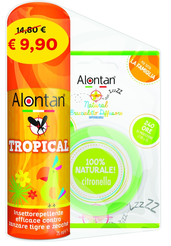 BI PACK TROPICAL SPRAY 75 ML + BRACCIALETTO DIFFUSORE - Farmacia Murachelli Di Putelli dr. Giovanni