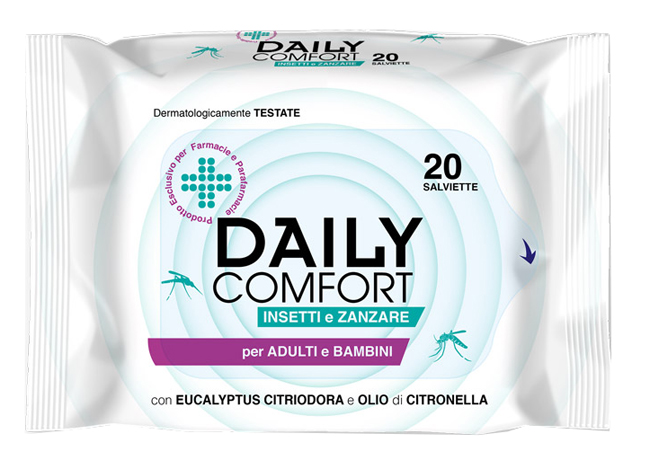 DAILY COMFORT ANTIZANZARE SALVIETTE 20 PEZZI - Farmacia Murachelli Di Putelli dr. Giovanni