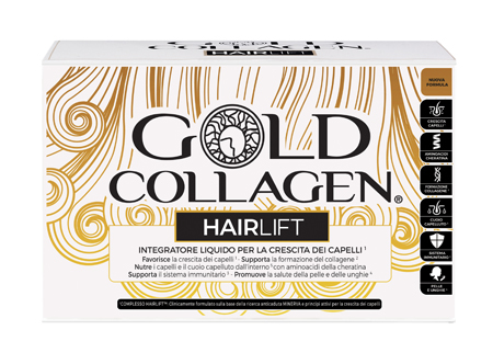 GOLD COLLAGEN HAIRLIFT 10 FLACONI DA 50 ML - Farmacia Murachelli Di Putelli dr. Giovanni