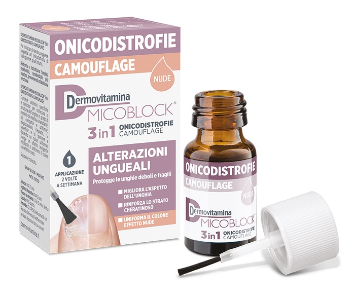 DERMOVITAMINA MICOBLOCK 3 IN 1 ONICODISTROFIE CAMOUFLAGE 8 ML NUDE - Farmacia Murachelli Di Putelli dr. Giovanni