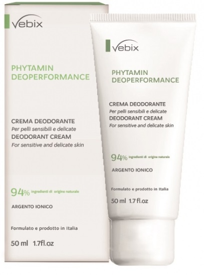 VEBIX PHYTAMIN E DEO PERFORMANCE CREMA DEO 72H-50ML SALI DI ARGENTO - Farmacia Murachelli Di Putelli dr. Giovanni