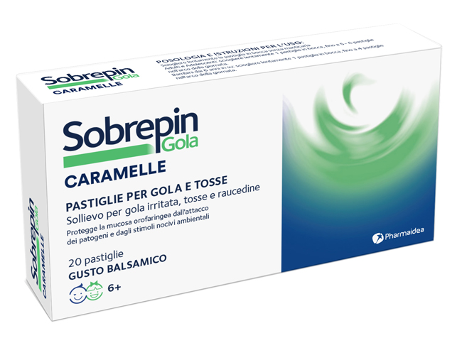 SOBREPIN GOLA CARAMELLE 20 PASTIGLIE GUSTO BALSAMICO - Farmacia Murachelli Di Putelli dr. Giovanni