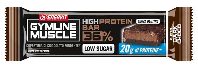 ENERVIT GYMLINE PROTEIN BAR 36% BARRETTA DARK CHOCOLATE 55 G - Farmacia Murachelli Di Putelli dr. Giovanni