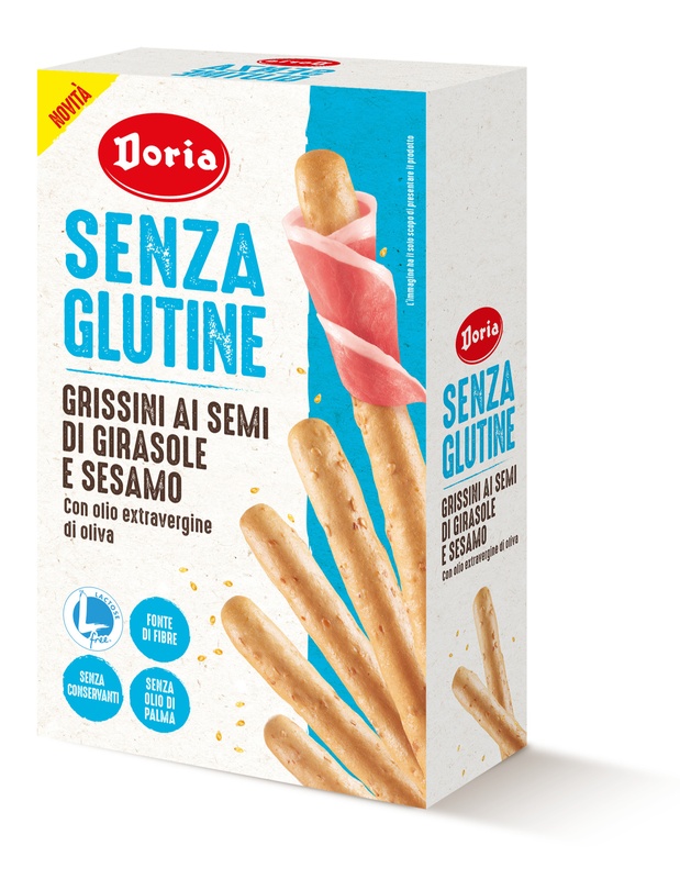 DORIA GRISSINI SEMI GIRASOLE-SESAMO 5 PEZZI DA 20 G - Farmacia Murachelli Di Putelli dr. Giovanni