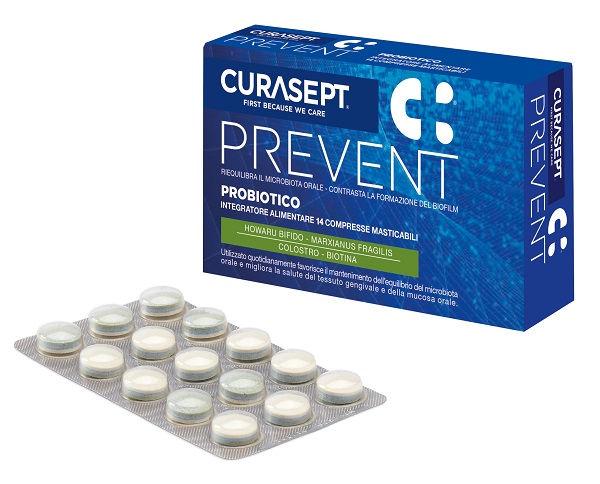 CURASEPT PREVENT PROBIOTICO 14 COMPRESSE MASTICABILI - Farmacia Murachelli Di Putelli dr. Giovanni