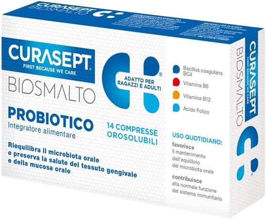 CURASEPT BIOSMALTO PROBIOTICO 14 COMPRESSE - Farmacia Murachelli Di Putelli dr. Giovanni