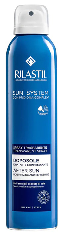 RILASTIL SUN SYSTEM DOPOSOLE SPRAY TRASPARENTE DOPOSOLE IDRATANTE E RINFRESCANTE 200 ML - Farmacia Murachelli Di Putelli dr. Giovanni