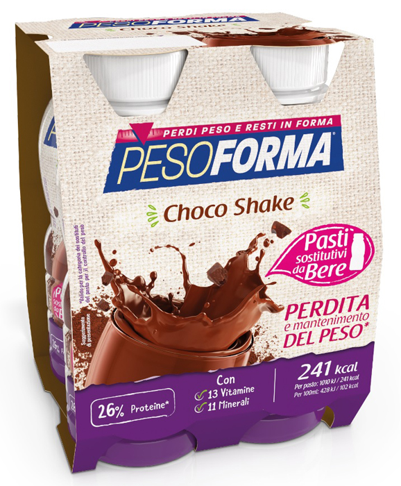 PESOFORMA CHOCO SHAKE 4X236 ML - Farmacia Murachelli Di Putelli dr. Giovanni