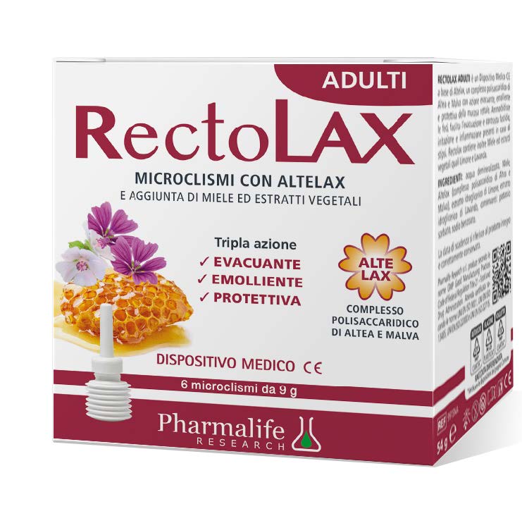 RECTOLAX ADULTI MICROCLISMI 6 PEZZI DA 9 G - Farmacia Murachelli Di Putelli dr. Giovanni