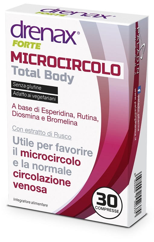 DRENAX FORTE MICROCIRCOLO TOTAL BODY 30 COMPRESSE - Farmacia Murachelli Di Putelli dr. Giovanni