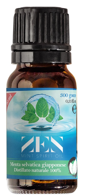 ZEN MINT SPIRIT OIL DISTILLATO NATURALE DI MENTA SELVATICA GIAPPONESE MENTHA ARVENSIS 10 ML - Farmacia Murachelli Di Putelli dr. Giovanni