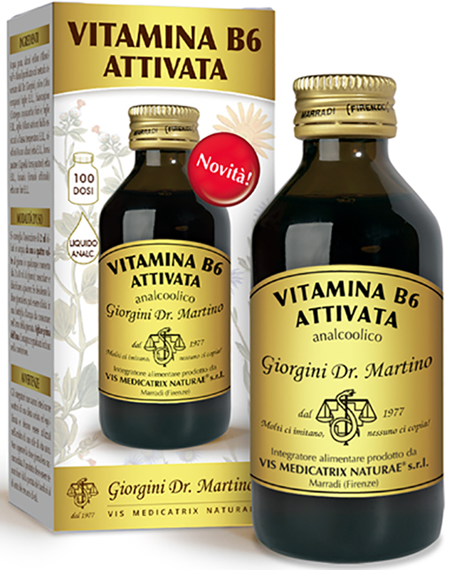 VITAMINA B6 ATTIVATA LIQUIDO ANALCOLICO 100 ML - Farmacia Murachelli Di Putelli dr. Giovanni