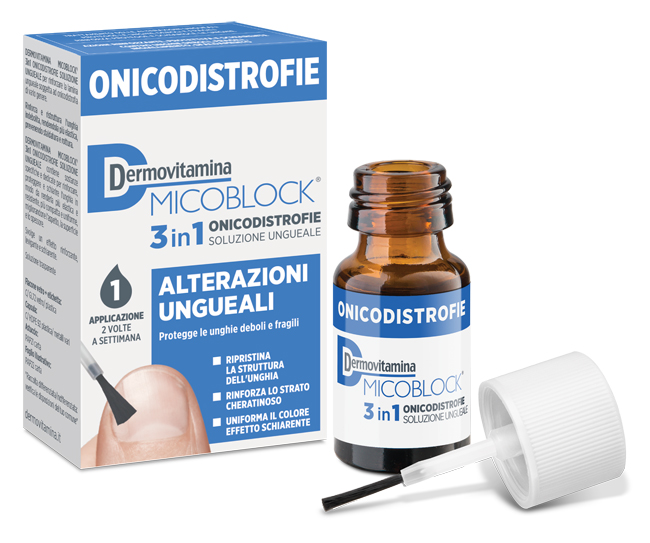 DERMOVITAMINA MICOBLOCK 3 IN 1 ONICODISTROFIE ALTERAZIONI UNGUEALI 7 ML - Farmacia Murachelli Di Putelli dr. Giovanni