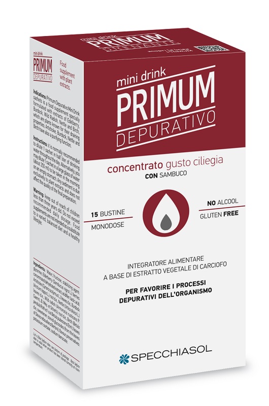 PRIMUM DEPURATIVO MINIDRINK CILIEGIA 15 STICK DA 10 ML - Farmacia Murachelli Di Putelli dr. Giovanni