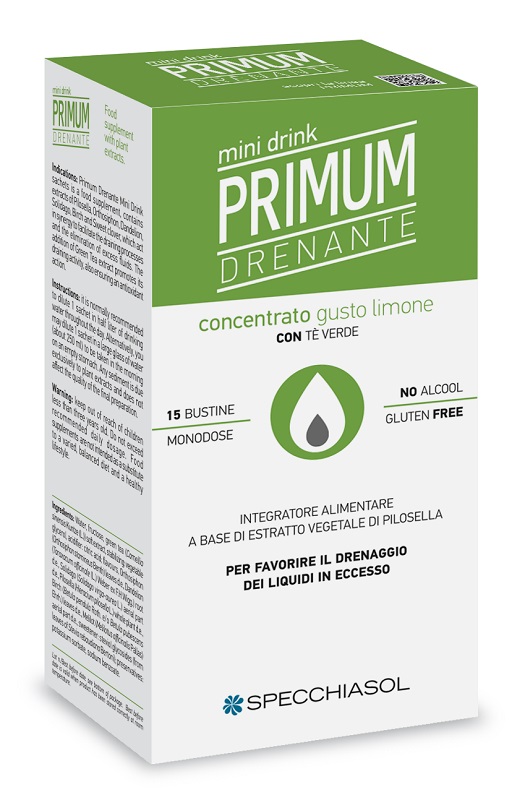 PRIMUM DRENANTE MINIDRINK LIMONE 15 STICK DA 10 ML - Farmacia Murachelli Di Putelli dr. Giovanni