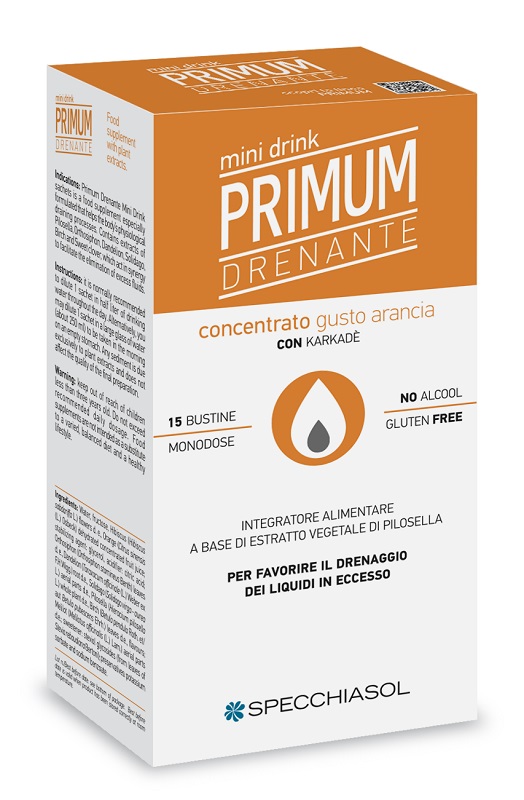 PRIMUM DRENANTE MINIDRINK ARANCIA 15 STICK DA 10 ML - Farmacia Murachelli Di Putelli dr. Giovanni