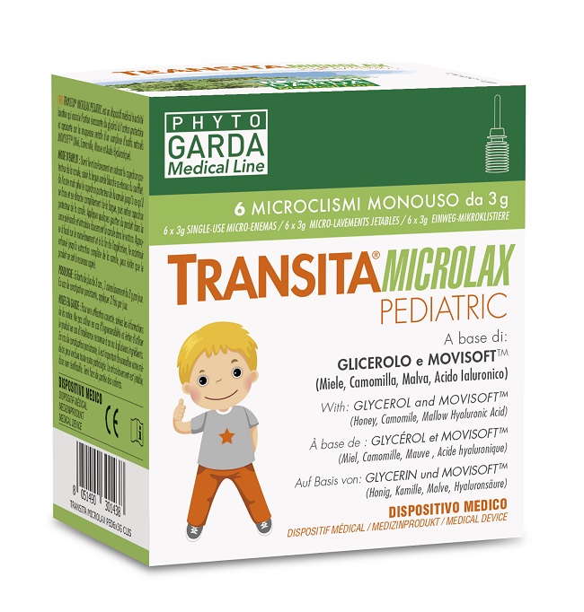TRANSITA MICROLAX PEDIATRIC 6 MICROCLISMI DA 3 G - Farmacia Murachelli Di Putelli dr. Giovanni