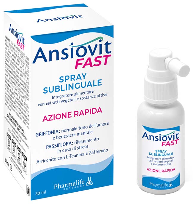 ANSIOVIT FAST SPRAY SUBLINGUALE 30 ML - Farmacia Murachelli Di Putelli dr. Giovanni