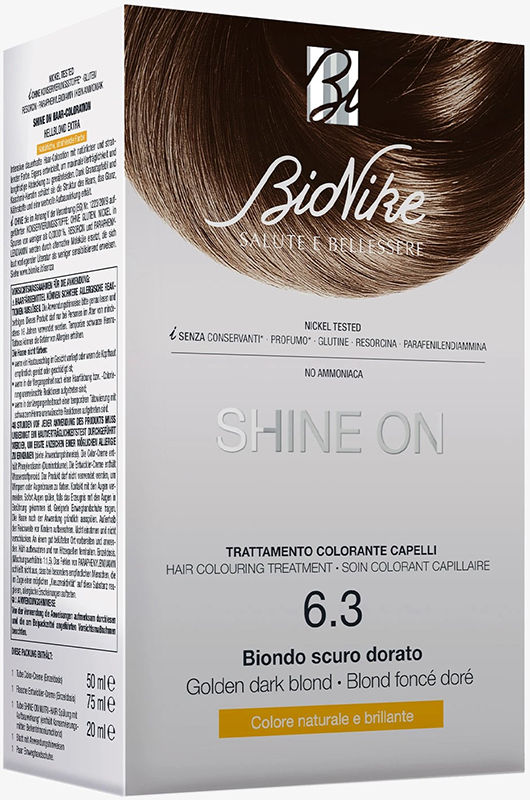 SHINE ON BIONDO SCURO DORATO 6,3 FLACONE 75 ML + TUBO 50 ML - Farmacia Murachelli Di Putelli dr. Giovanni