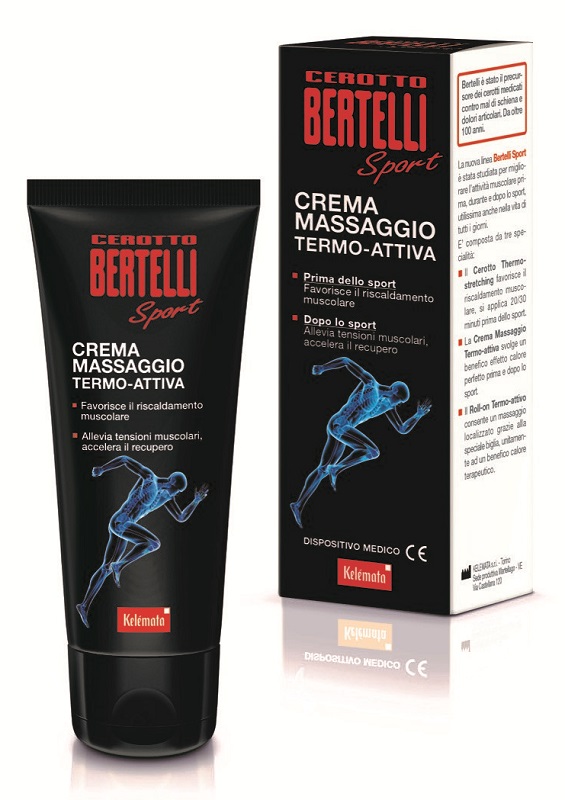 BERTELLI CEROTTO SPORT CREMA MASSAGGIO TERMO ATTIVA 75 ML - Farmacia Murachelli Di Putelli dr. Giovanni