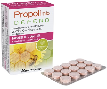 PROPOLI MIX DEFEND JUNIOR 48 TAVOLETTE MASTICABILI - Farmacia Murachelli Di Putelli dr. Giovanni