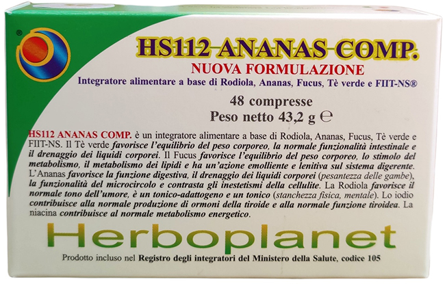 HS112 ANANAS COMP 48 COMPRESSE - Farmacia Murachelli Di Putelli dr. Giovanni