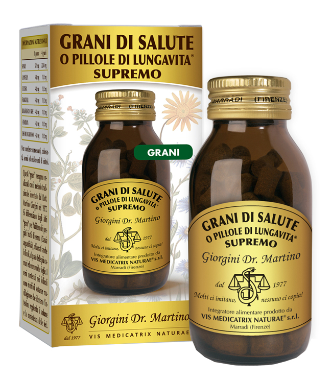 GRANI DI SALUTE O PILLOLE DI LUNGAVITA SUPREMO 90 G - Farmacia Murachelli Di Putelli dr. Giovanni