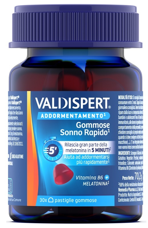 VALDISPERT GOMMOSE SONNO RAPIDO 30 PASTIGLIE GOMMOSE - Farmacia Murachelli Di Putelli dr. Giovanni