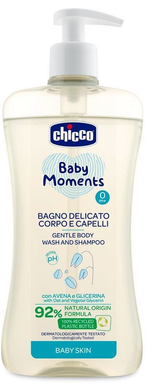 CHICCO BABY MOMENTS BAGNO CORPO CAP 500 ML - Farmacia Murachelli Di Putelli dr. Giovanni