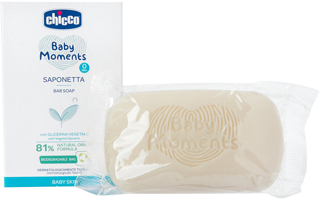 CHICCO BABY MOMENTS SAPONE SOLIDO 100 G - Farmacia Murachelli Di Putelli dr. Giovanni
