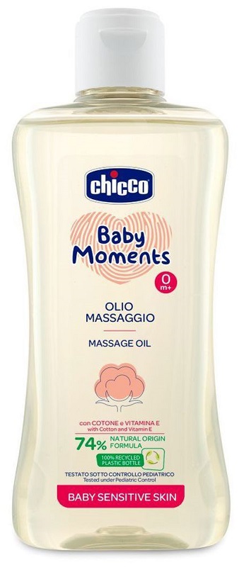 CHICCO BABY MOMENTS OLIO MASSAGGIO SENSITIVE 200 ML - Farmacia Murachelli Di Putelli dr. Giovanni