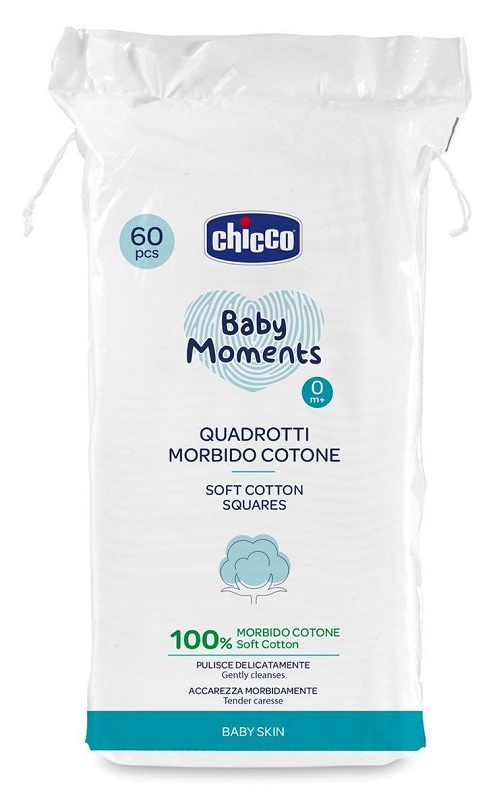 CHICCO BABY MOMENTS QUADROTTI 60 PEZZI - Farmacia Murachelli Di Putelli dr. Giovanni