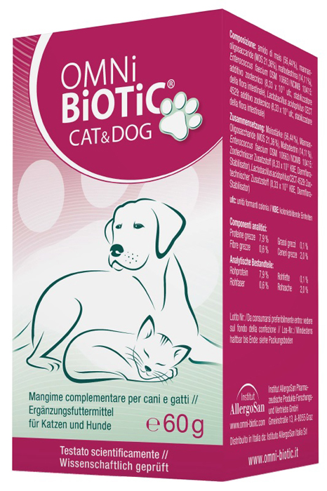 OMNI BIOTIC CAT&DOG BARATTOLO 60 G - Farmacia Murachelli Di Putelli dr. Giovanni