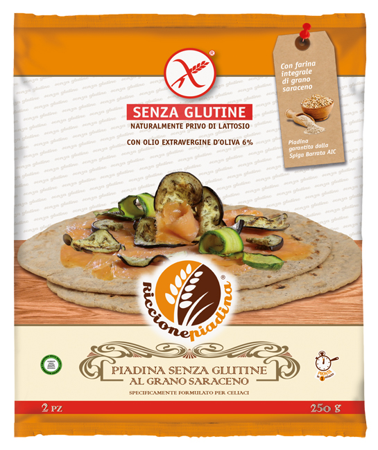 RICCIONE PIADINA SENZA GLUTINE AL GRANO SARACENO 2 X 125 G FUORI FRIGO - Farmacia Murachelli Di Putelli dr. Giovanni