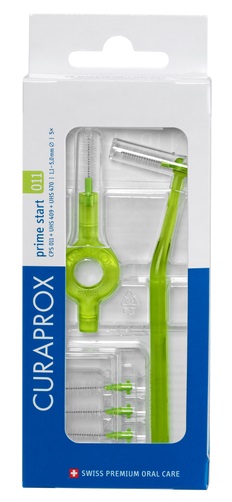 CURAPROX CPS 011 SCOVOLINO PRIME START 011 LIME GREEN 5 PEZZI - Farmacia Murachelli Di Putelli dr. Giovanni