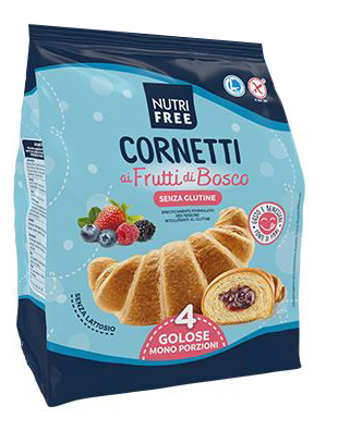 NUTRIFREE CORNETTI AI FRUTTI DI BOSCO 4 PEZZI DA 60 G - Farmacia Murachelli Di Putelli dr. Giovanni