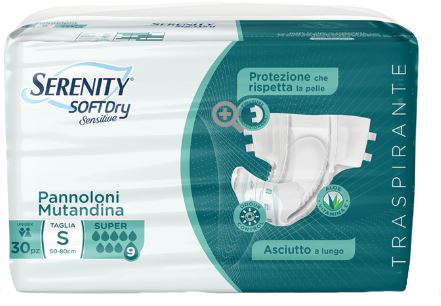 PANNOLONE MUTANDINA SERENITY SD SENSITIVE SUPER M 15 PEZZI - Farmacia Murachelli Di Putelli dr. Giovanni