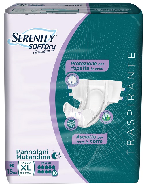 PANNOLONE MUTANDINA SERENITY SD SENSITIVE MAXI XL 15 PEZZI - Farmacia Murachelli Di Putelli dr. Giovanni