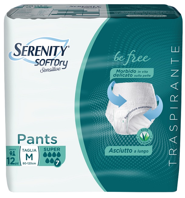SERENITY PANTS SD SENSITIVE SUPER M 12 PEZZI - Farmacia Murachelli Di Putelli dr. Giovanni