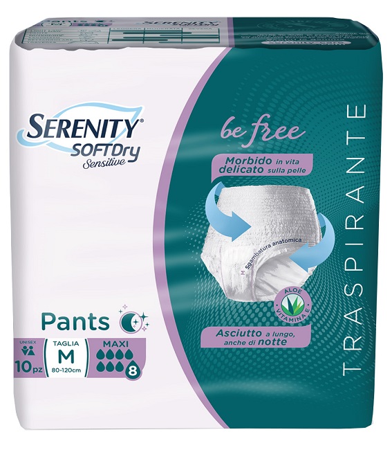 SERENITY PANTS SD SENSITIVE BE FREE MAXI M 10 PEZZI - Farmacia Murachelli Di Putelli dr. Giovanni