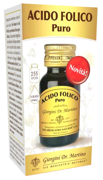 ACIDO FOLICO PURO LIQUIDO ANALCOLICO 30 ML - Farmacia Murachelli Di Putelli dr. Giovanni