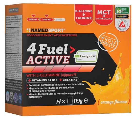 4 FUEL> ACTIVE 14 BUSTINE ORANGE FLAVOUR - Farmacia Murachelli Di Putelli dr. Giovanni