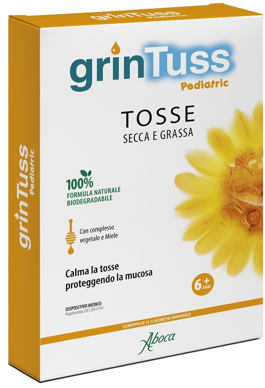 GRINTUSS PEDIATRIC SCIROPPO 12 FLACONCINI - Farmacia Murachelli Di Putelli dr. Giovanni