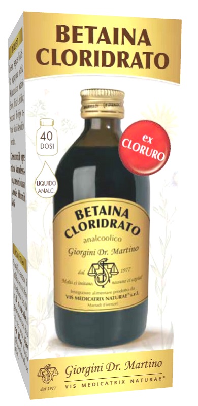 BETAINA CLORIDRATO LIQUIDO ANALCOLICO 200 ML - Farmacia Murachelli Di Putelli dr. Giovanni