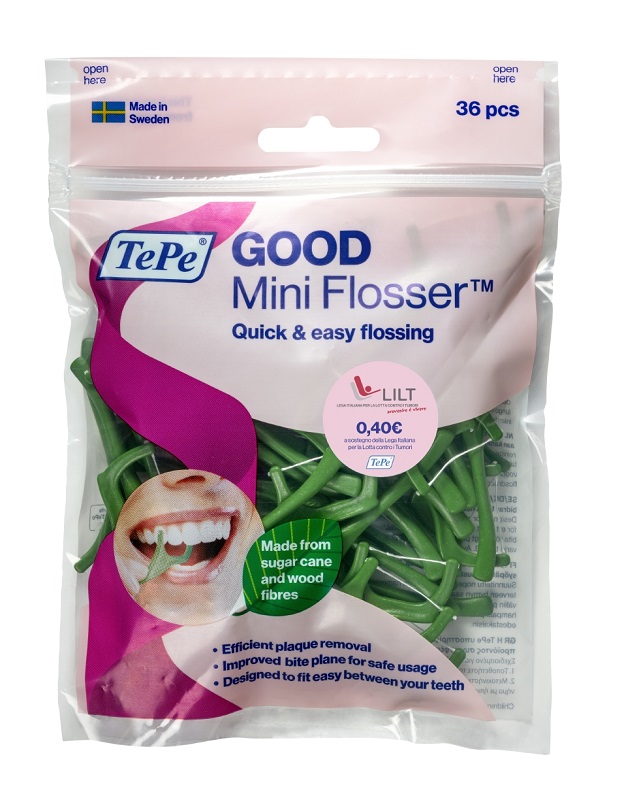 TEPE GOOD MINIFLOSSER EDIZIONE LIMITATA PINK RIBBON 36 PEZZI - Farmacia Murachelli Di Putelli dr. Giovanni