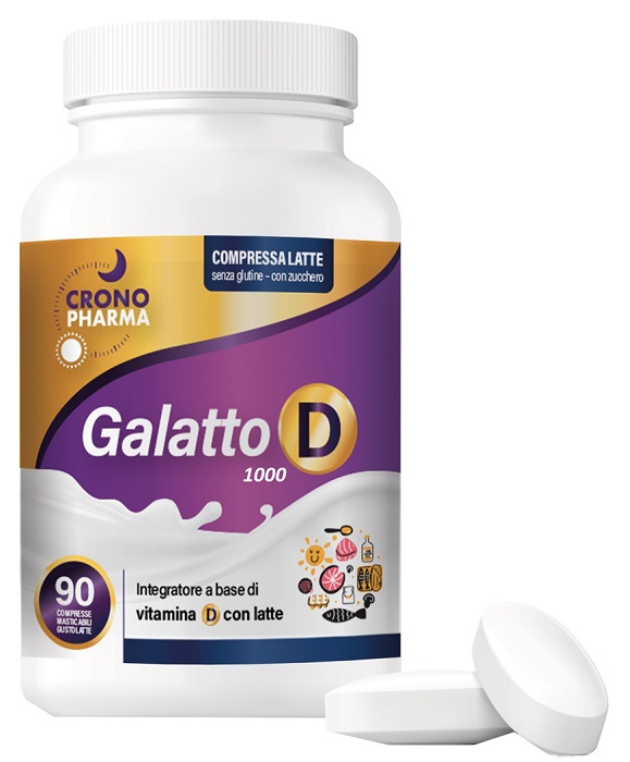 GALATTO D 1000 90 COMPRESSE MASTICABILI GUSTO LATTE - Farmacia Murachelli Di Putelli dr. Giovanni