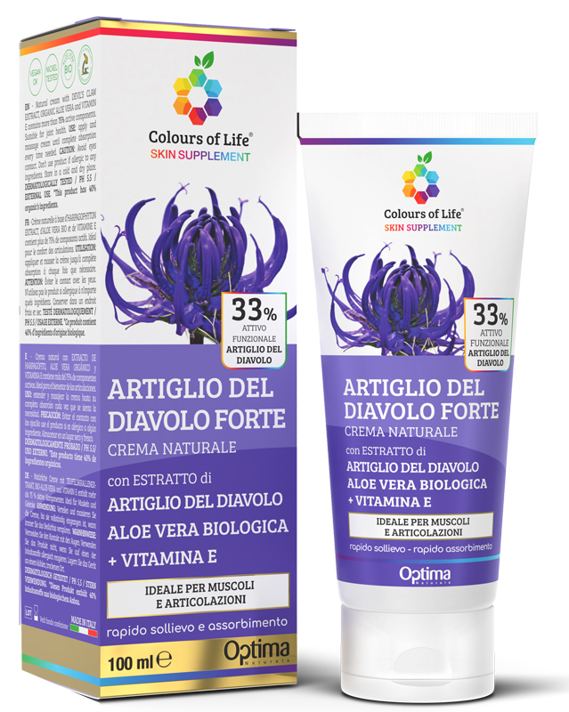 COLOURS OF LIFE SKIN SUPPLEMENT ARTIGLIO DEL DIAVOLO 33% CREMA 100 ML - Farmacia Murachelli Di Putelli dr. Giovanni