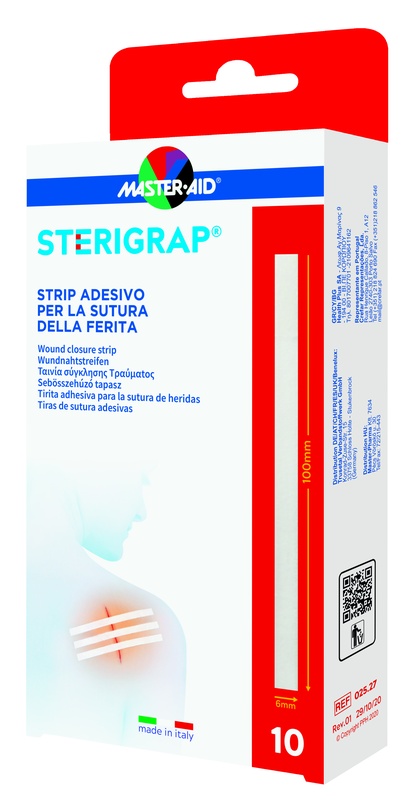 MASTER-AID STERIGRAP STRIP ADESIVO SUTURA FERITE 100X6 MM 10 PEZZI - Farmacia Murachelli Di Putelli dr. Giovanni