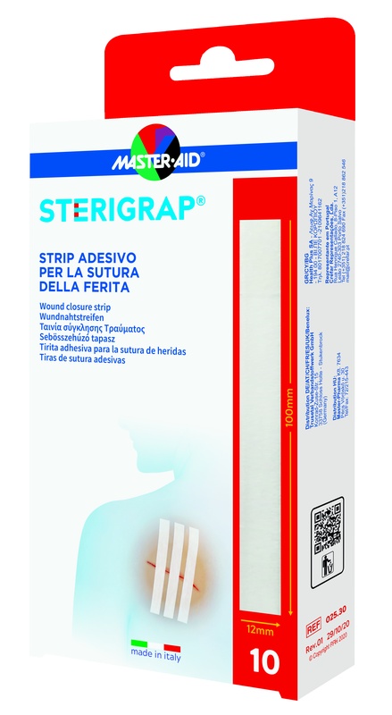 MASTER-AID STERIGRAP STRIP ADESIVO SUTURA FERITE 100X12 MM 6 PEZZI - Farmacia Murachelli Di Putelli dr. Giovanni